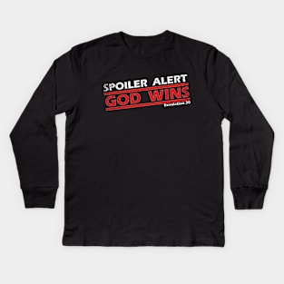 God Wins Kids Long Sleeve T-Shirt